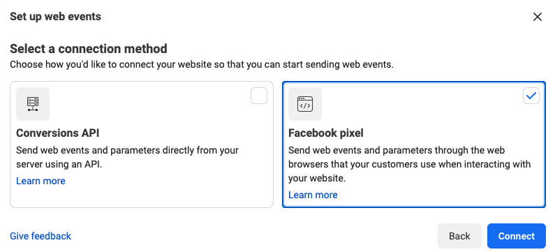 LinkBossPro Facebook Pixel Select Facebook Pixel