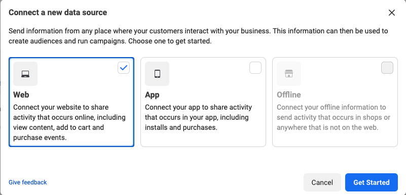 Facebook Pixel LinkBossPro connect data source
