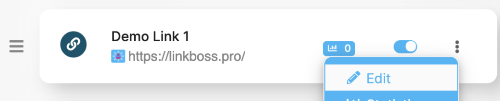 LinkBossPro customize template page content links edit select image