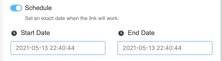 LinkBossPro Scheduling content view