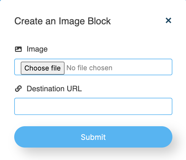 LinkBossPro add an image to your Biolink page choose image box