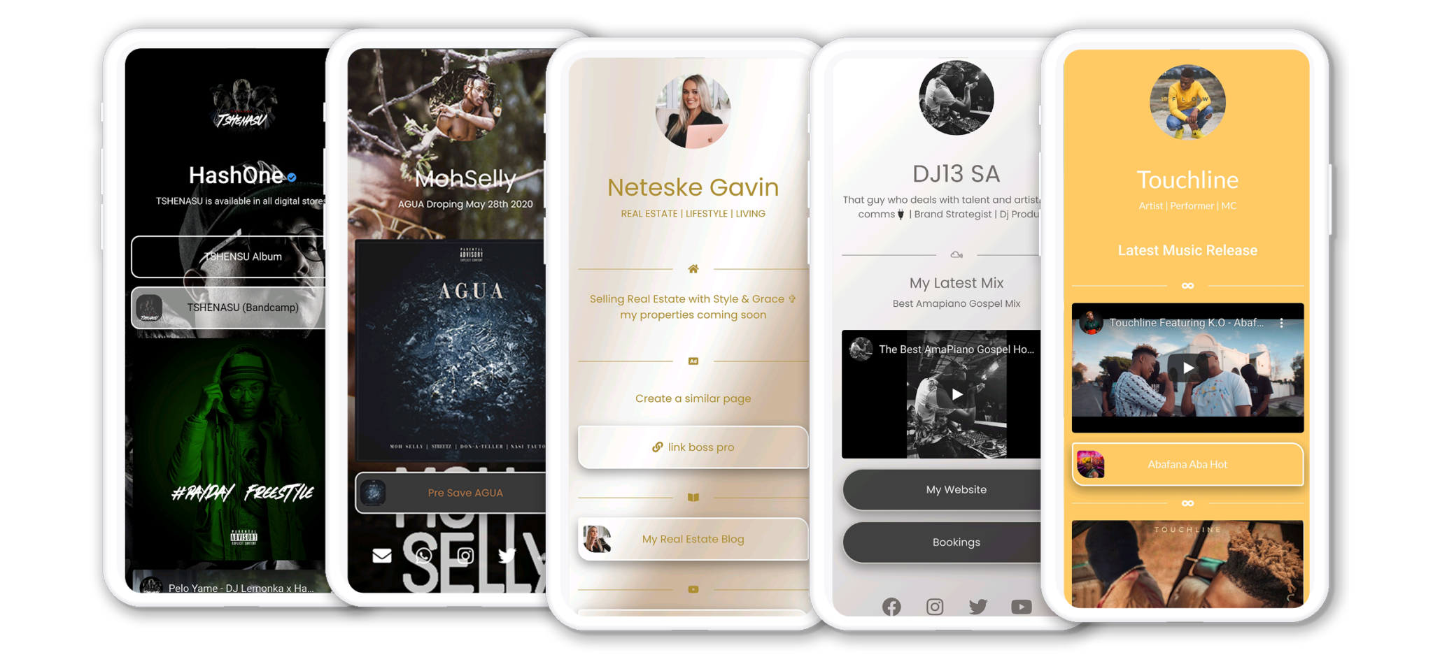 LinkBossPro add buttons to your page customise image examples