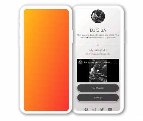 LinkBossPro custom gradient image example (biolnk link in bio)