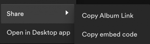 LinkBossPro add your spotify link to your Biolink page copy spotify url image album