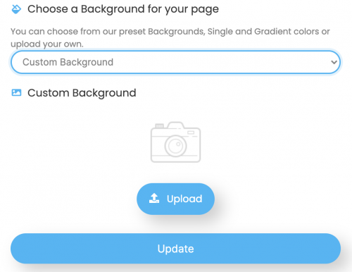 LinkBossPro customize your background image select