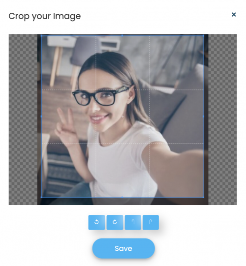 LinkBossPro add your profile picture cropper tool